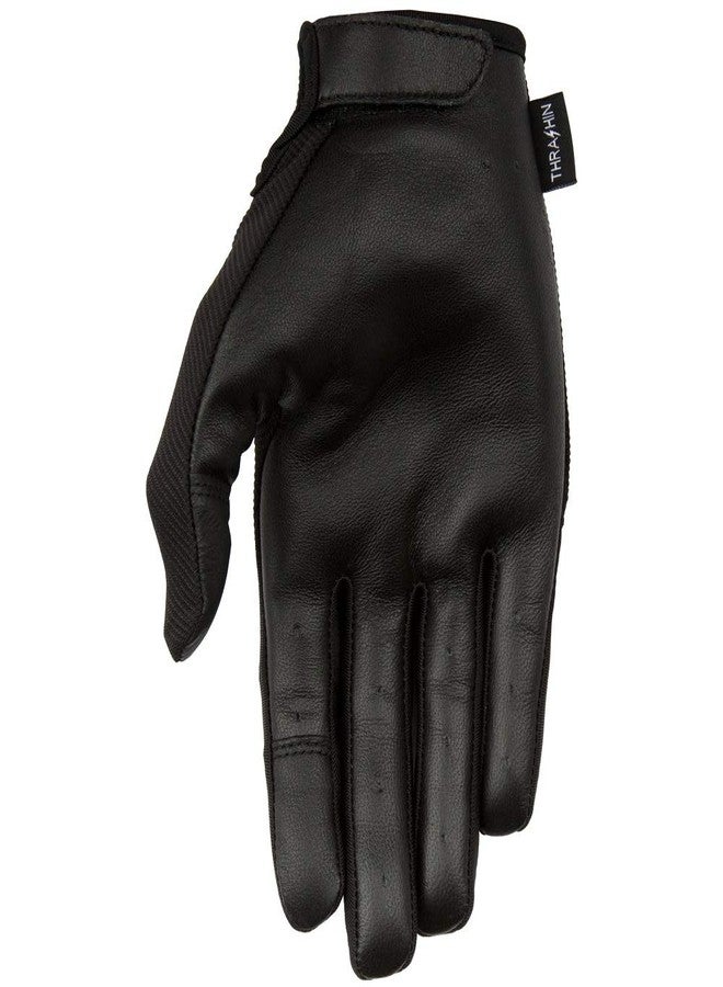 Thrashin Supply Leather Palm Stealth Gloves Black LG - Image 2